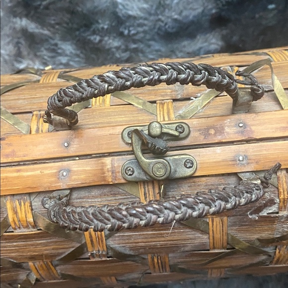 Woven Brown and Tan Basket Set - Picture 4 of 16